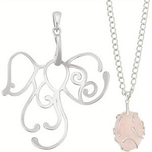 TEMU 피닉스 불규칙 펜던트 세팅 1개, 홀로우 펜던트 마운트 베이스 1개, DIY 목걸이 보석 제작용 메탈 폴리싱 천 - 발렌타인데이, 어머니날 선물 추천