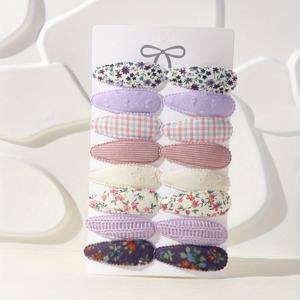 TEMU 16개 심플 컬러 플라워 헤어 클립, 캐주얼 노트레이스 사이드 뱅 바레트, 사계절 일상용, 스포츠 이벤트 액세서리, 플로럴 디자인 머리핀 | ted 텍스처