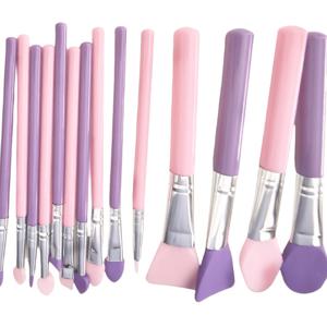 TEMU 14개 실리콘 브러시 어플리케이터 키트 - UV 레진 에폭시 아트 크래프팅 및 크림 메이크업 제품용, 가볍고 세척 쉬움, 예술가와 전문가를 위한 완벽한 선택