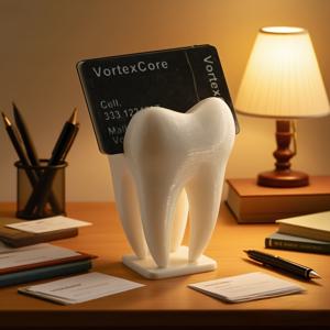 TEMU 재미있는 치아 모양 명함 홀더 - 사무실 및 가정용 치과 테마 데스크탑 정리함, 재미있는 디자인과 부드러운 표면 특징 - 치과 의사들을 위한 특별한 선물