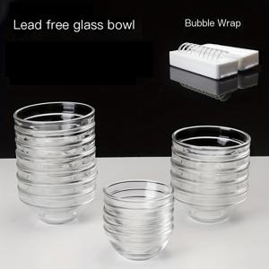 TEMU 상업 파티, 스낵 및 호텔 레스토랑에서 제공되는 고급 음식을 위한 투명 유리 페이스트리 볼 10개 세트 및 주방 조미료 접시: 간장 접시, 식초 접시, 마늘 딥핑 볼