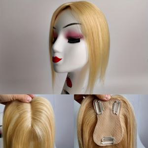 TEMU 클립형 360도 커버 인간 머리카락 토퍼, 8-14인치 자연스러운 롱 헤어, 블론드 브라운 화이트 그레이 컬러, 여성용 두피 커버, 다양한 행사에 완벽, 30G/팩