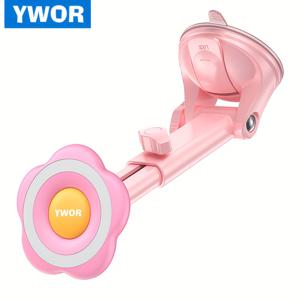 TEMU YWOR PINK MagSafe 차량용 마그네틱 휴대폰 거치대, 대시보드 통풍구용 흡착 스탠드, 트럭 크래들, iPhone 16 15 14 13 12 11 및 Android 장치와 호환