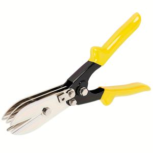 TEMU 5날 판금 압착기, 22게이지 아연 도금강판 또는 28게이지 스테인리스강용, 빗물받이관, 덕트, 홈통, HVAC 압착에 이상적, 효율적이고 정밀함