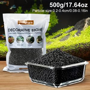 TEMU 고품질 블랙 어항 자재 - 헹굼 불필요, 거친 구조의 베이스 재료, 어항 및 조경의 미적 감각 향상, 균형 있는 수생 식물 생태계 유지에 이상적