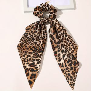 TEMU 프린트 리본 나비매듭 헤어 타이 헤어밴드 1개, 여성을 위한 새로운 트렌디한 유럽 및 미국 스타일 헤어 타이, 니치, 심플, 우아하고 고급스러운