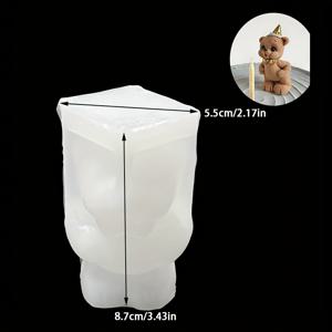 TEMU 레진 실리콘 몰드 3D 풍선 양초 곰돌이 실리콘 몰드 공예 석고 주얼리 양초 제작 에폭시 레진 몰드 콘크리트 홈 장식 실리콘 몰드 홈 장식