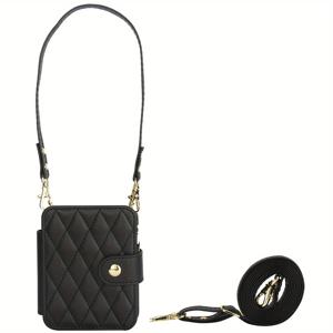 TEMU 휴대폰 케이스 - PU 인조 가죽 플립 커버, 삼성 갤럭시 Z 플립 7 FE 6 5 4 3 5G 호환, RFID 차단, 크로스바디 지갑, 카드 슬롯, 손목 스트랩이 있는 스탠드 폰 가방 특징