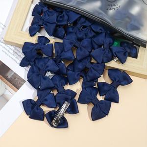 TEMU 20개/세트 미니 스위트 보우 덕빌 클립 빈티지 패브릭 헤어 바레트, 귀여운 단색 뒤통수 액세서리 - 크리스마스 머리 장식