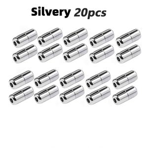 TEMU 금속 신발끈 버클 20개, 간편한 설치용 코드 끝 피팅 및 잠금장치, 신발끈, 벨트, 의류용 웨빙에 적합. 재사용 가능한 신발끈 버클, 신발끈 버클이라고도 함, 묶을 필요 없는 신축성 신발끈 잠금장치, 금속 코드락, 신발 액세서리, DIY 코드 끝 피팅