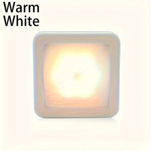 TEMU 욕실, 침대 옆, 복도, 통로, 화장실, 계단, 캐비닛용 모션 센서 LED 무드등 1개 - 지능형 PIR, 간편한 설치, 스마트 조명