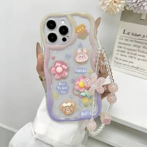 TEMU 휴대폰 케이스 - 귀여운 배틀! 그라데이션 컬러 넥스트랩 휴대폰 케이스, 아이폰 16, 15, 14, 13, 12, 11 Pro Max, 16 Plus, XS, XR, X, 8, 7에 적합한 귀여운 친구 없는 넥스트랩 세트