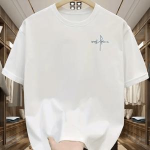 TEMU 최신 여름 트렌디 남성용 아웃도어 캐주얼 통기성 좋은 속건성 땀 흡수 간편한 관리 다용도 프린트 크루넥 신축성 티셔츠