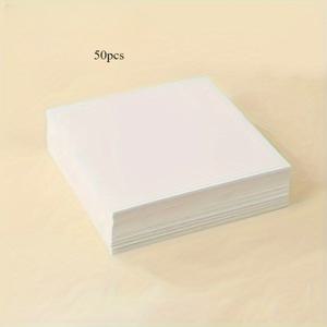 TEMU 베이킹 용지 50매, 케이크 및 빵 포장지, 일회용 기름 방지 식품 포장지, 베이킹 도구, 가정용 주방 종이 도구