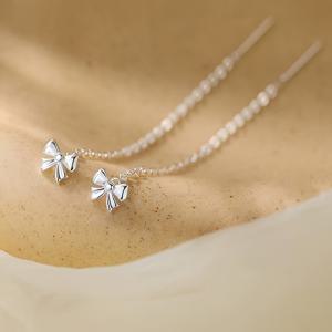 TEMU 이어와이어 롱스타일 새로운 스타일의 프린지 귀걸이, 활용도 높은 저자극성 액세서리