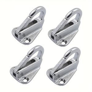 TEMU 마린 펜더 브래킷 4개 세트, 고하중 316 스테인리스 스틸, 펜더 스프링 후크 버클, 캐빈 코트 및 모자 고리, 다용도 고리, 선박용 하드웨어 및 액세서리