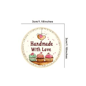 TEMU 200개/팩, 온라인 소매점, 현지 상점, 무료 선물, 수제 제품, 베이킹 포장, 소규모 베이킹 사업 빵 스티커, 실링 스티커는 선물 포장에 적합합니다.