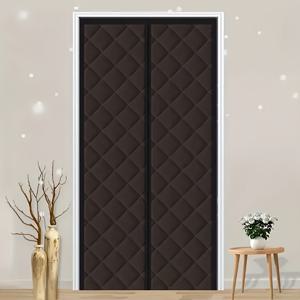 TEMU 1개 자석 단열 도어 커튼 - 방풍 방한 겨울용, 자석 도어 패널 적합, 문, 발코니 - 절약 배리어