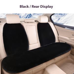 TEMU 고급 인조 토끼털 차량용 앞좌석 쿠션 3개 세트 (앞좌석 쿠션 2개 + 뒷좌석 쿠션 1개 포함) - 두꺼운, 미끄럼 방지 & 부드러운 소재 - 완벽한 차량 액세서리 & 크리스마스 선물, 최고의 겨울 내구성