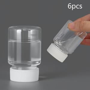 TEMU 6개 30ml/1.01oz 투명 넓은 입구 빈 병 시약 샘플병 액체 고체 분리병용
