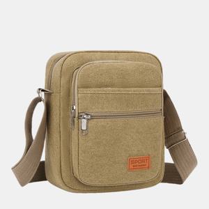 TEMU 다중 포켓, 대용량 캐니버스 크로스바디 백, 스포츠 및 여행용 숄더백, 웨이스트백