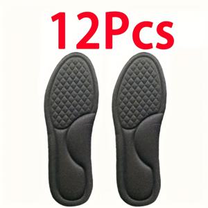 TEMU 6개 12개 충격 흡수 깔창, 초극세사 부드럽고 편안한 스포츠 에어 쿠션, 가을, 겨울 야외 장시간 서기용, 다양한 신발 추가, 남녀 공용
