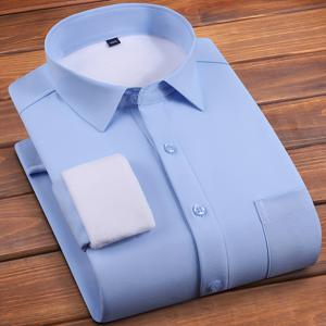 TEMU 남성용 솔리드 컬러 보온 안감 두꺼운 셔츠, 신상 가을 겨울 남성 셔츠, 작업복 안감 추위 방지 셔츠