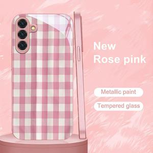 TEMU 휴대폰 케이스 - 삼성 갤럭시 S9+/S10/S20+/S20 울트라/S21 5G/S21+/S22/S23 플러스/S24 플러스/S25/S25 엣지/노트 9/노트 10/노트 10+/노트 20/노트 187 울트라에 적합한 컨트리 스타일 패턴 휴대폰 케이스 - 낙하 방지 강화 유리 보호 커버