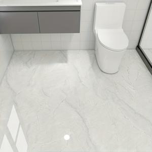 TEMU 60장 롤 대형 대리석 무늬 고급 욕실 바닥 스티커, 접착식 욕실 바닥 스티커, 벽지 스티커로 욕실 타일 리모델링에 적합