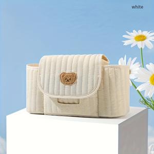 TEMU 1개 다기능 유모차 부착 가능한 기저귀 가방 - 캐리어 & 유모차 호환, 가볍고 조절 가능, 물티슈 홀더, 포켓, 정리함 포함 - 여행용 올인원 엄마 가방