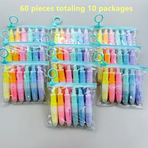 TEMU 30개/60개입 창의적인 펜 모양 하이라이터 6가지 색상 - 플래너, 낙서, 메모, 신학기 하이라이팅에 적합 - 학생, , 일상적인 사무실 사용에 이상적, 콤팩트 패키징 - 상품으로 완벽