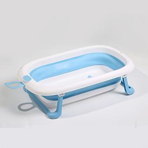 TEMU 아기 욕조, 선택 가능한 세 가지 색상, 귀여운 고래 패턴 디자인, 앉거나 눕을 수 있음, 편안한 소재, 공간을 차지하지 않는 접이식 기능, 아기가 목욕을 좋아하게 함