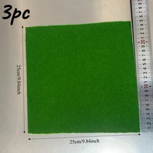 TEMU 3개 정사각형 인조 잔디 매트 - 9.94x9.84인치 인조 잔디, 요정 정원, DIY 프로젝트, 파티 장식용, 수족관 장식, 정원 장식용 | 사실적인 잔디밭 매트 - 이상적인 생일 선물 및 휴일 액세서리, 미니어처 잔디 조경, 인조 잔디 바닥 매트, 장식용 공예품, 25cm*25cm