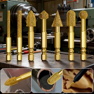 TEMU 헤비 듀티 전문가용으로 설계된 연마 헤드 7개 세트. 연마, 광택, 조각에 적합합니다. 6mm 핸들 특징이며, 주조, 석재 및 금속과 잘 작동합니다. 드릴 비트 및 로터리 도구와 호환됩니다.