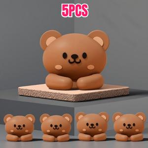 TEMU 5/10개 귀여운 동물 데스크탑 와이어 정리대 다기능 코드 와인더 케이블 클립. 실용적인 후크, 마우스 케이블 이어폰 케이블 데이터 케이블 고정 장치. 못 없이 마킹 없는 케이블 정리대 책상 및 서랍 정리대, 가정용 보관 - 책상에 적합