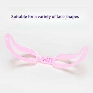 TEMU 4개입 눈썹 드로잉 도구, 눈썹 간격 조절 가능, 새로운 착용형 눈썹 스텐실, 초보자도 쉽게 사용 가능