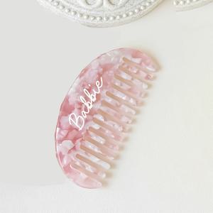 TEMU 맞춤 이름으로 제작된 아세테이트 헤어 콤 - 여성, 결혼식, 신부 들러리, 팀, 치어리더를 위한 넓은 이빨 빗 - 개인 이름이 새겨진 우아한 헤어 케어 선물
