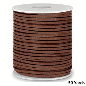 TEMU 평면 가죽 스트링 코드, 쥬트 리본 (주얼리 제작용), 공예용 가죽 끈, 얇은 가죽 신발 끈 (부츠용), 인조 가죽 스트립 (주얼리 제작용, 팔찌, 목걸이용) (다크 브라운), 배터리 없음