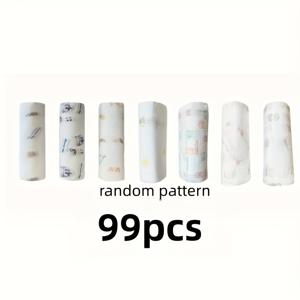 TEMU 2롤/99매 고흡수성 일회용 주방 천 - 체리 프린트 다층 속건성 청소용 천, 기름, 바닥, 조리대에 적합 - 강력한 범용 주방, 거실, 파티오, 주방 천