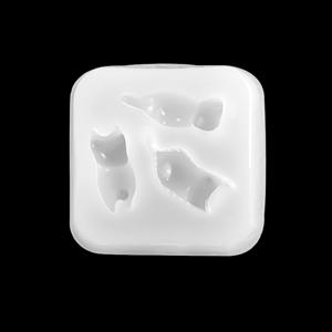 TEMU 미니 3D 네일 아트 장식 실리콘 몰드 레진 에폭시 몰드 고양이 모양 주얼리 펜던트 제작 몰드