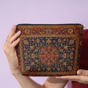 TEMU 화장품 가방 1개, 전통 페르시아 카펫 패턴, 스타일리시 지퍼 지갑, 작업 간식 가방, 제품 정리함, 양면 인쇄 화장품 가방, 학생 문구류 정리함, 그리고 휴일 선물