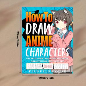 TEMU 애니메이션 캐릭터 그리기: 쉬운 템플릿으로 나만의 오리지널 캐릭터를 그리는 스텝 바이 스텝 가이드