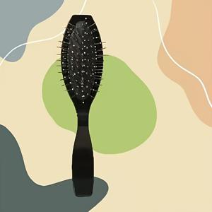 TEMU 강력한 플라스틱 가발 브러쉬 (스틸 핀 포함) - 가발 및 헤어 익스텐션용 엉킴 방지 빗, 다양한 색상으로 제공, 사용자 친화적인 스타일링 도구