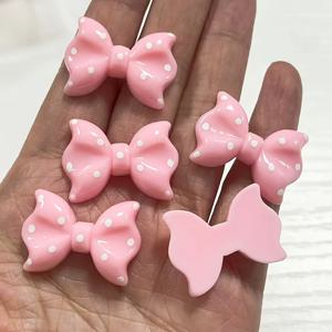 TEMU 발렌타인데이 및 새해를 위한 핑크, 화이트, 블랙의 광택 리본 10개 세트. 헤어 장식, 휴대폰 케이스, 노트북 거울, 공예품 꾸미기에 완벽합니다.