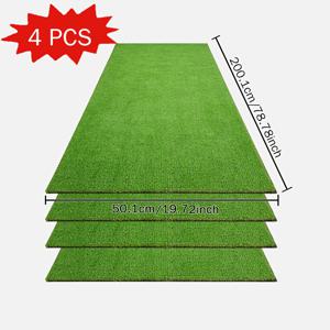 TEMU 4개 세트 대형 야외 인조 잔디 매트, 내구성 있는 플라스틱 소재, 실내외 사용 가능, 반려동물 친화적 인조 잔디 매트, 웨딩, 놀이터, 정원, 발코니, 마당, 수영장 옆, 체육관, 고급 빌라, 장식, 단열 및 차단용, 사계절 실감 나는 잔디, 야외 장식용 고급 인조 잔디