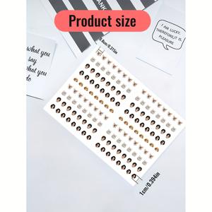 TEMU 130개 맞춤형 인물 네일 스티커, 맞춤 네일 아트 데칼, 트렌디한 매니큐어 디자인, 크리스마스 선물, 가족 및 친구를 위한 창의적인 장식, 신학기 및 웨딩 파티 용품