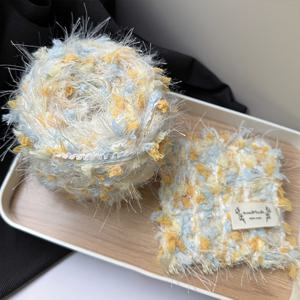 TEMU 50g/1개 옐로우 시리즈 핸드 블렌디드 원사, 플라워 통통한 원사 다중 撚糸 혼방 원사, DIY 스카프 모자 러그 가방 인형 코바늘 실, 저널링 재료 실, 특수 액세서리 헤어핀 뜨개질 실, 명절 선물 재료 실, 부드럽고 보풀 없는