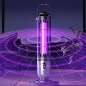 TEMU 휴대용 가정용 강력 모기퇴치기 USB 모기 스와터 램프 실내 플라이 제거기 360° 전기 충격 UV 곤충 트랩 실내 무소음 모기 함정