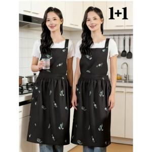TEMU 1+1 가정용 주방 앞치마 방수 방유 요리 네일아트 꽃집 다용도 작업복 2025 신상
