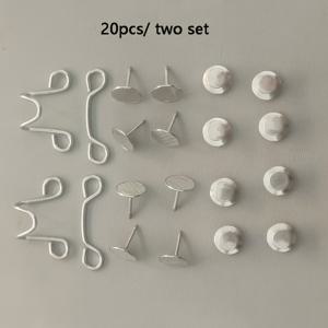 TEMU 재사용 가능한 금속 허리 조임 단추/핀 20개 - 바느질 필요 없는 허리 슬리밍 클립, 헐렁한 청바지, 드레스, 스커트, 바지에 적합 | 여성 의류용, 도구 불필요, 즉석 벨트 고리 허리밴드 조임기